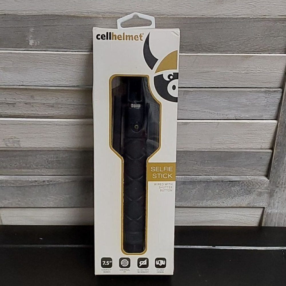 Selfie Stick Wired with Shutter Button | Cellhelmet